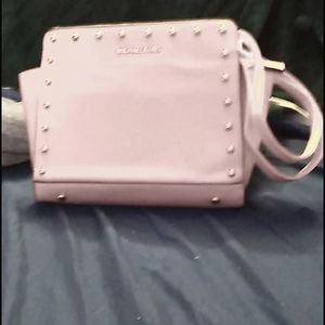 Michael Kors pink salmon purse,